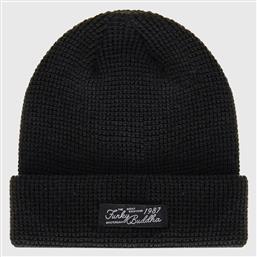 Beanie Ανδρικός Σκούφος Πλεκτός σε Μαύρο χρώμα Funky Buddha