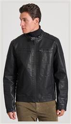 Biker Μπουφάν από Δερματίνη Funky Buddha