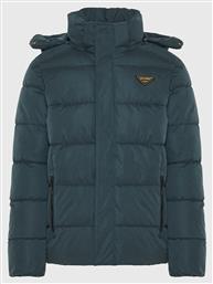 Μπουφάν Puffer Forest Green Blue Funky Buddha