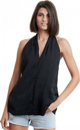 Funky Buddha FBL001-10817 Βραδινό Αμάνικο Γυναικείο Top Μαύρο από το Koolfly