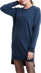 Funky Buddha FBL002-10713 Ασύμμετρο Μακρυμάνικο Αθλητικό Φόρεμα Navy Μπλε από το Koolfly