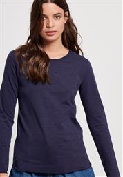 Funky Buddha Μακρυμάνικο Γυναικείο Top Μπλε από το HallofBrands