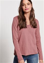 Funky Buddha FBL004-10107 Μακρυμάνικο Γυναικείο Top Ροζ από το HallofBrands