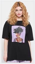 FBL007-13004 Γυναικείο Αθλητικό T-shirt Μαύρο Funky Buddha