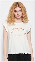 FBL007-16904 Γυναικείο Αθλητικό T-shirt Λευκό Funky Buddha