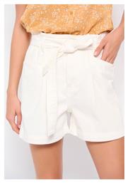 FBL007-40103 Γυναικείο Τζιν Ψηλόμεσο Σορτς Λευκό Funky Buddha