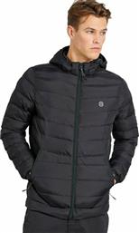 Funky Buddha FBM002-00201 Ανδρικό Μπουφάν Puffer για Χειμώνα Μαύρο από το Koolfly