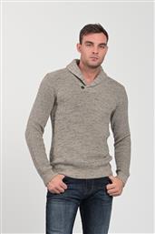 Funky Buddha FBM002-02809 Ανδρικό Πουλόβερ Μακρυμάνικο Μπεζ από το HallofBrands