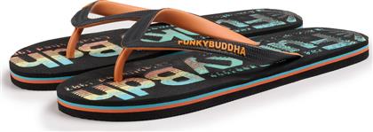 Funky Buddha Flip Flops σε Μαύρο Χρώμα από το Koolfly