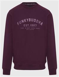 Φούτερ Burgundy με Κουκούλα Funky Buddha