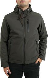 Funky Buddha FΒΜ002-01701 Ανδρικό Μπουφάν Softshell για Χειμώνα Χακί από το Altershops
