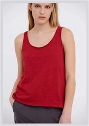 Γυναικεία Αθλητική Μπλούζα Αμάνικη Earth Red Funky Buddha