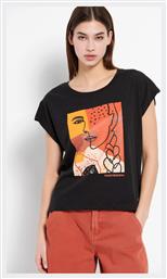 Γυναικείο Αθλητικό T-shirt Μαύρο Funky Buddha