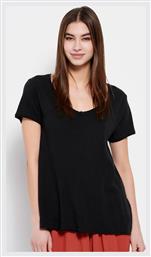 Γυναικείο Αθλητικό T-shirt με V Λαιμόκοψη Μαύρο Funky Buddha