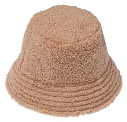 Γυναικείο Γούνινο Καπέλο Bucket Μπεζ Funky Buddha