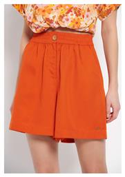 Γυναικείο Ψηλόμεσο Σορτς Orange Rust Funky Buddha