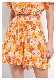 Γυναικείο Ψηλόμεσο Σορτς Yellow Floral Funky Buddha