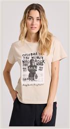 Γυναικείο T-shirt Μπεζ Funky Buddha