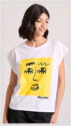 Γυναικείο T-shirt Λευκό Funky Buddha