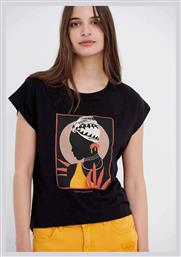 Γυναικείο T-shirt Μαύρο Funky Buddha