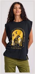 Γυναικείο T-shirt Μαύρο Funky Buddha