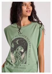 Γυναικείο T-shirt Πράσινο Funky Buddha