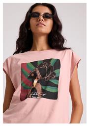 Γυναικείο T-shirt Ροζ Funky Buddha