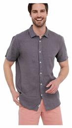 Λινό Πουκάμισο Dark Grey Funky Buddha