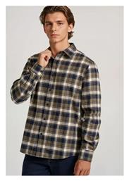 Overshirt Φανελένιο Πουκάμισο Χακί Funky Buddha