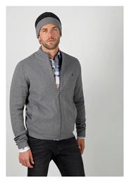 Ανδρική Ζακέτα Πλεκτή με Φερμουάρ Γκρι Fynch Hatton