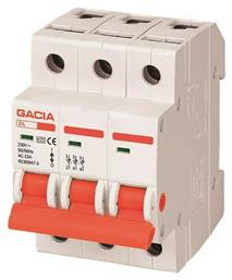 3X80A Διακόπτης Ράγας 400V 80A Gacia