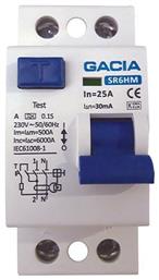Ρελέ Ράγας Διαρροής 2Χ25Α 30mΑ 500-37020 Gacia
