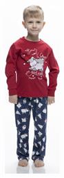 Παιδική Πιτζάμα Χειμωνιάτικη Κόκκινη Galaxy