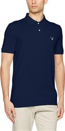 Gant Ανδρικό T-shirt Κοντομάνικο Polo Navy από το Maroudas