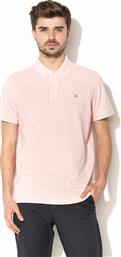 Ανδρικό T-shirt Κοντομάνικο Polo Ροζ Gant