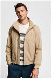 Gant ανδρικό bomber jacket μονόχρωμο με κεντημένο logo ''Spring Hampshire'' - 7006050 - Μπεζ από το Notos