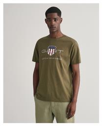 Ανδρικό T-shirt Κοντομάνικο Λαδί Gant