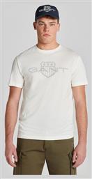 Ανδρικό T-shirt Κοντομάνικο Λευκό Gant