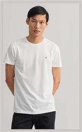 Ανδρικό T-shirt Λευκό με Λογότυπο Gant