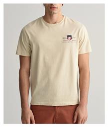 Archive Shield Ανδρικό T-shirt Κοντομάνικο Silky Beige Gant