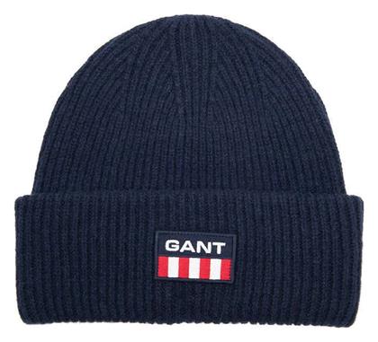 Beanie Unisex Σκούφος με Rib Πλέξη σε Navy Μπλε χρώμα Gant