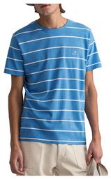 Brenton Ανδρικό T-shirt Λευκό με Ρίγες Gant