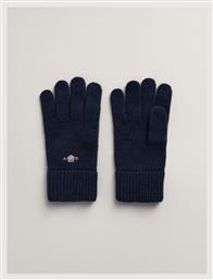 Navy Μπλε Ανδρικά Μάλλινα Γάντια Gant