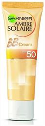 Ambre Solaire Αδιάβροχη Αντηλιακή Κρέμα Προσώπου SPF50 με Χρώμα 50ml Garnier