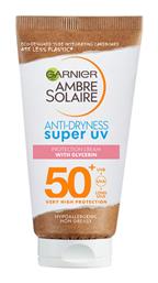 Ambre Solaire Anti-Dryness Super UV Αντηλιακή Κρέμα Προσώπου SPF50 50ml Garnier