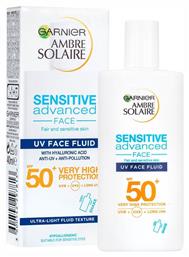 Ambre Solaire Sensitive Advanced SPF50 Αντηλιακή Λοσιόν Garnier