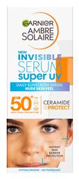 Ambre Solaire Super UV Invisible Serum SPF50 Αντηλιακή Λοσιόν Garnier