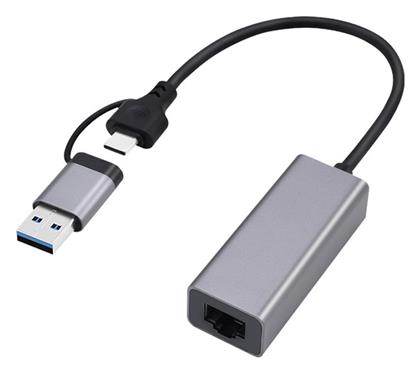 A-USB3AC-LAN2G-01 USB-C Αντάπτορας Δικτύου για Ενσύρματη σύνδεση Ethernet Gembird