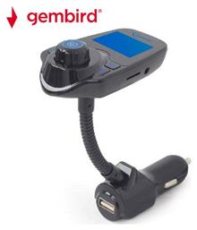 FM Transmitter Αυτοκινήτου με USB / MicroSD / Bluetooth Gembird