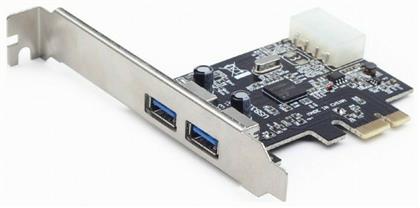 Κάρτα PCIe σε 2 θύρες USB 3.0 Gembird
